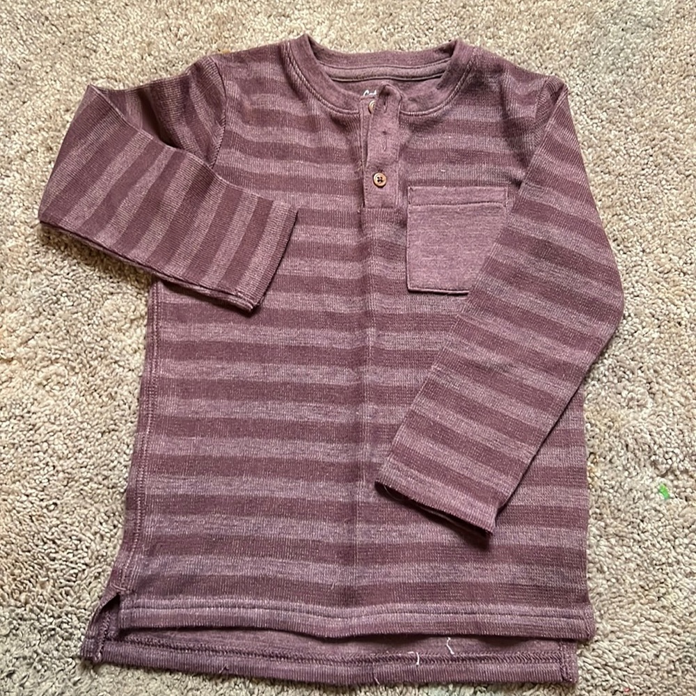 Boys Cat & Jack Purple Striped Sweater Size 4T